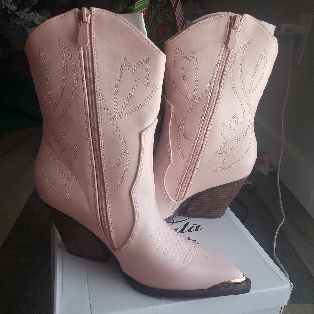 Light Pink Cowboy Boots